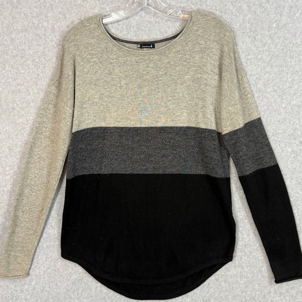 SmartWool Shadow Pine Crew Sweater Size S Merino Blend Hiking Baselayer Cozy